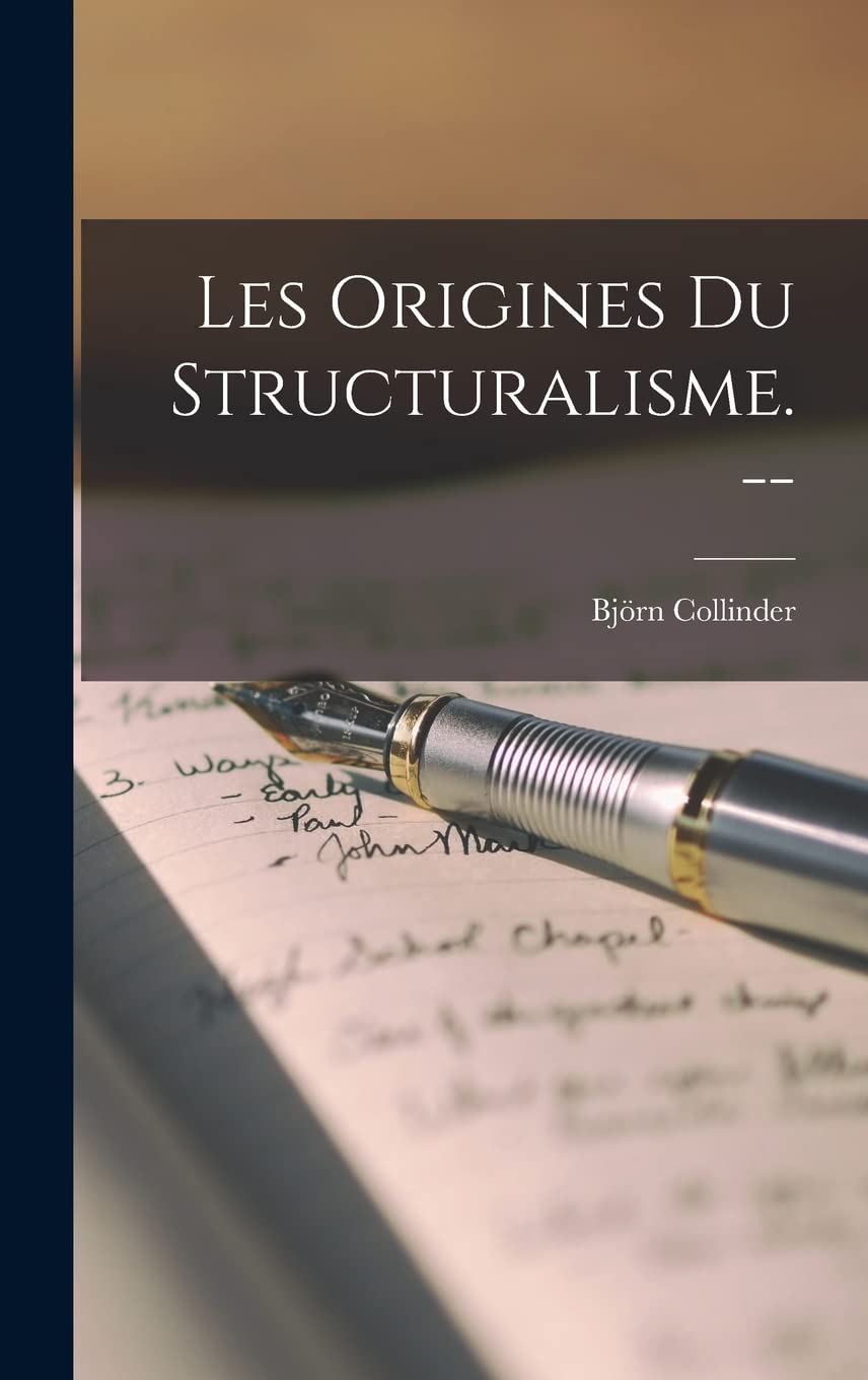 Product Image: Les Origines Du Structuralisme. --