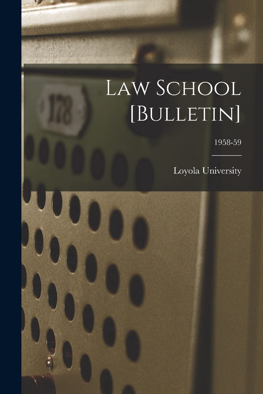 Law School ; 1958-59 Study Guides