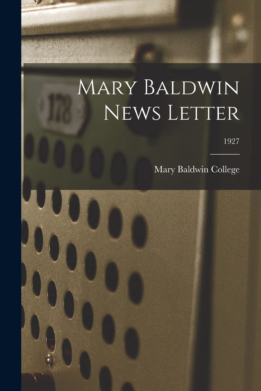 Mary Baldwin News Letter; 1927 Study Guides