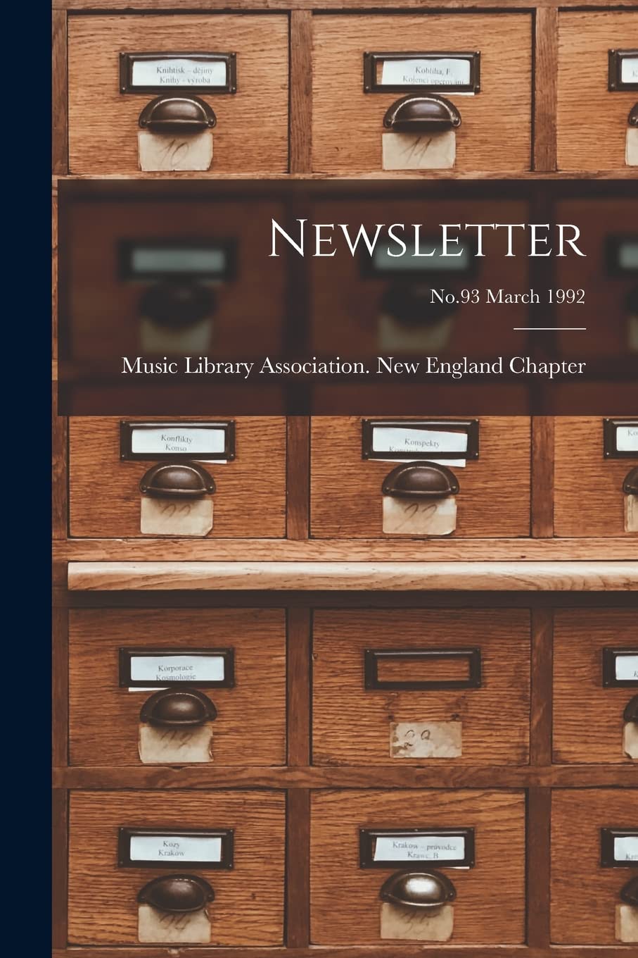 Newsletter; No.93 March 1992 Social Sciences