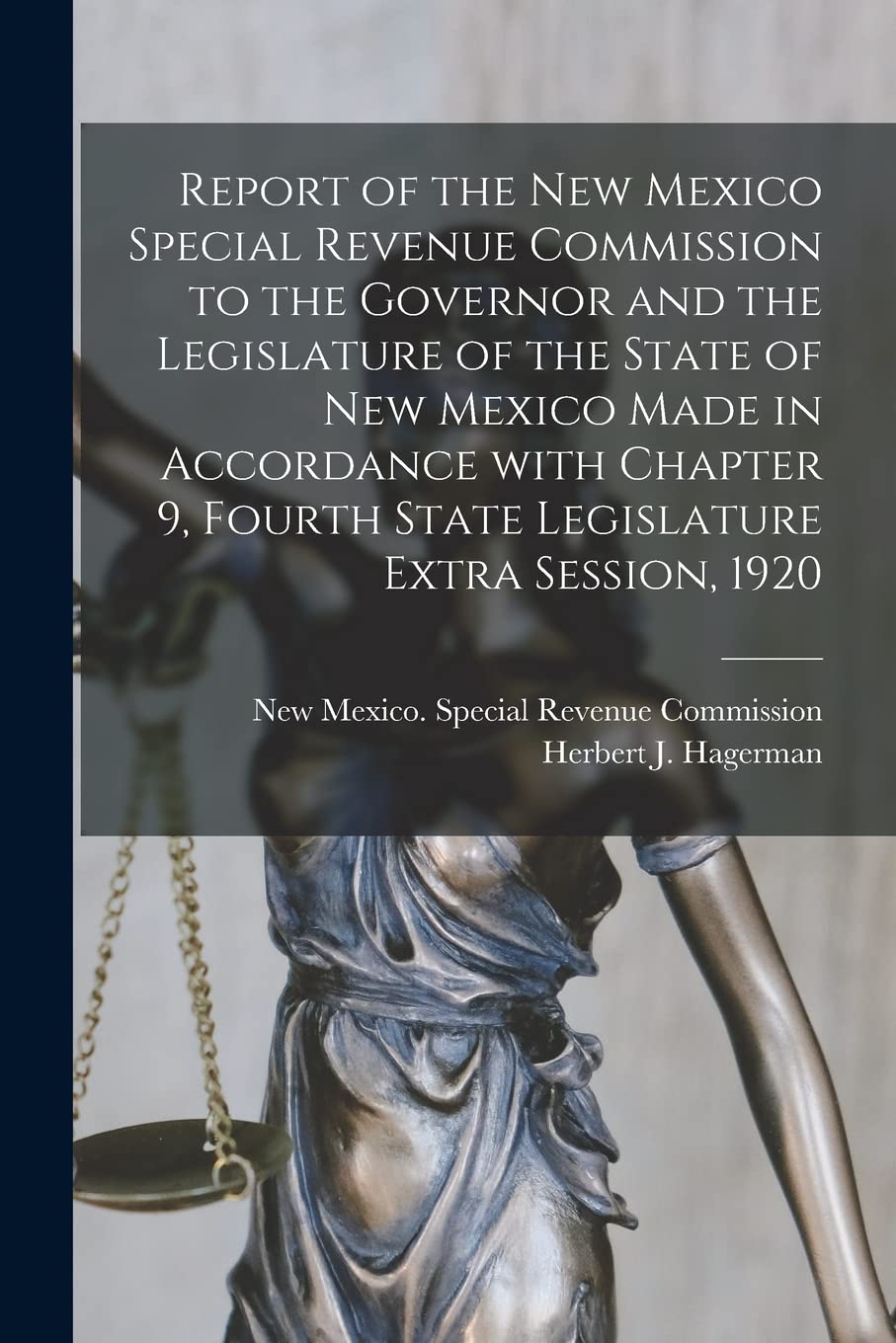 Report of the New Mexico Special Revenue Commission to the Governor and the Legislature of the State of New Mexico Made in Accordance With Chapter 9 ... Fourth State Legislature Extra Session, 1920 book