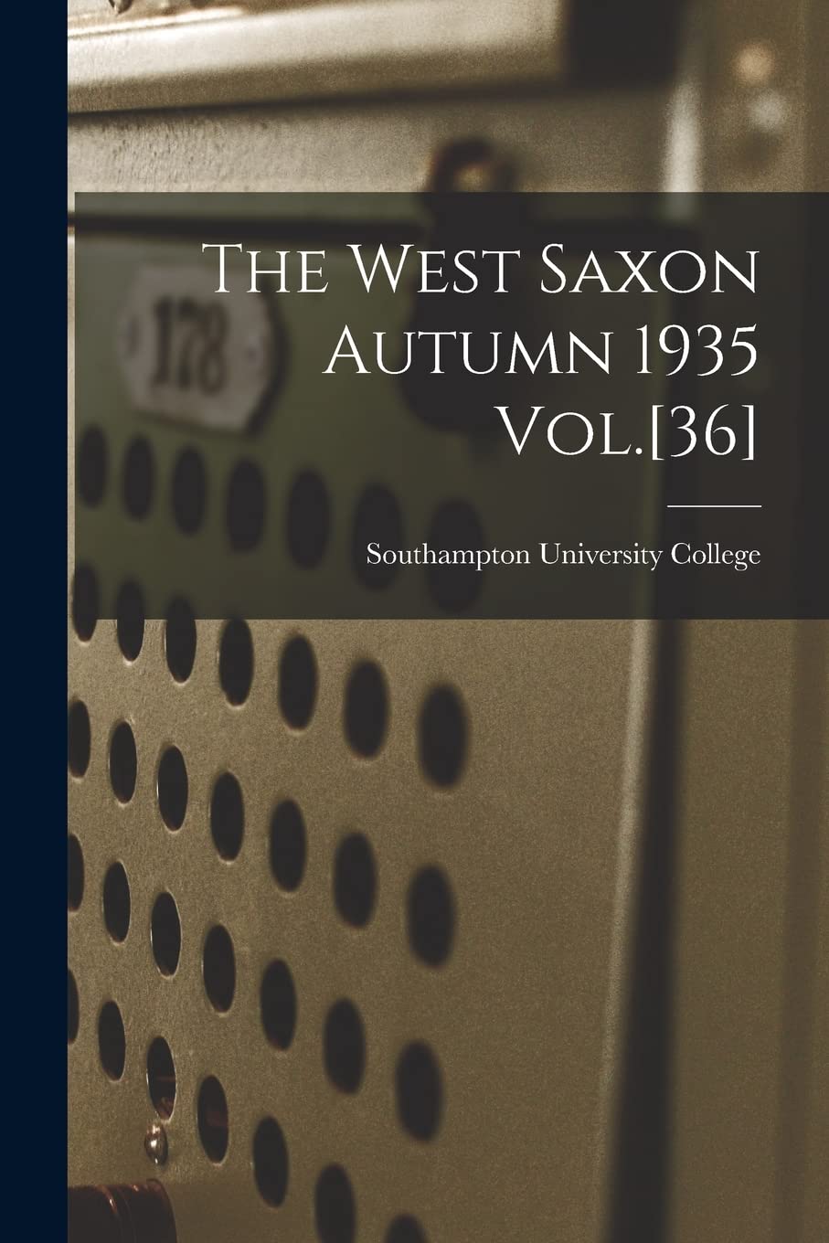 The West Saxon Autumn 1935 Vol. Study Guides