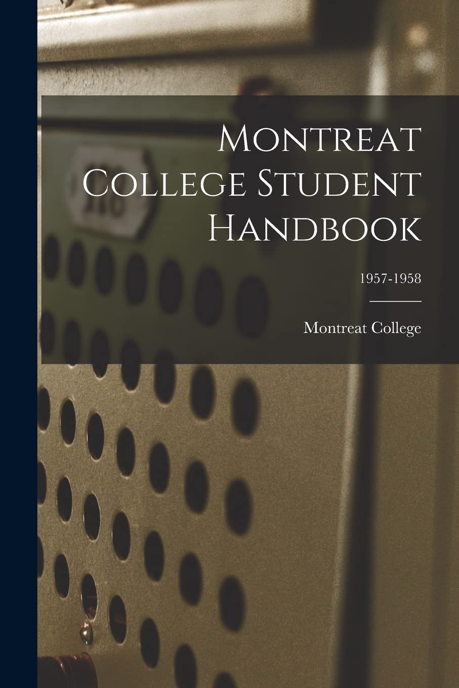 Montreat College Student Handbook; 1957-1958 book