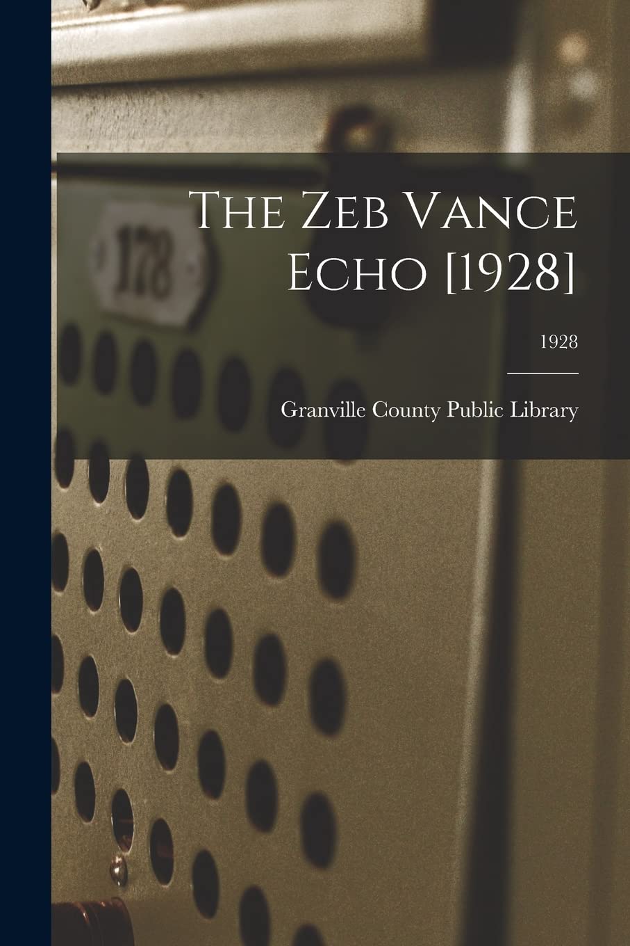 The Zeb Vance Echo ; 1928 Study Guides