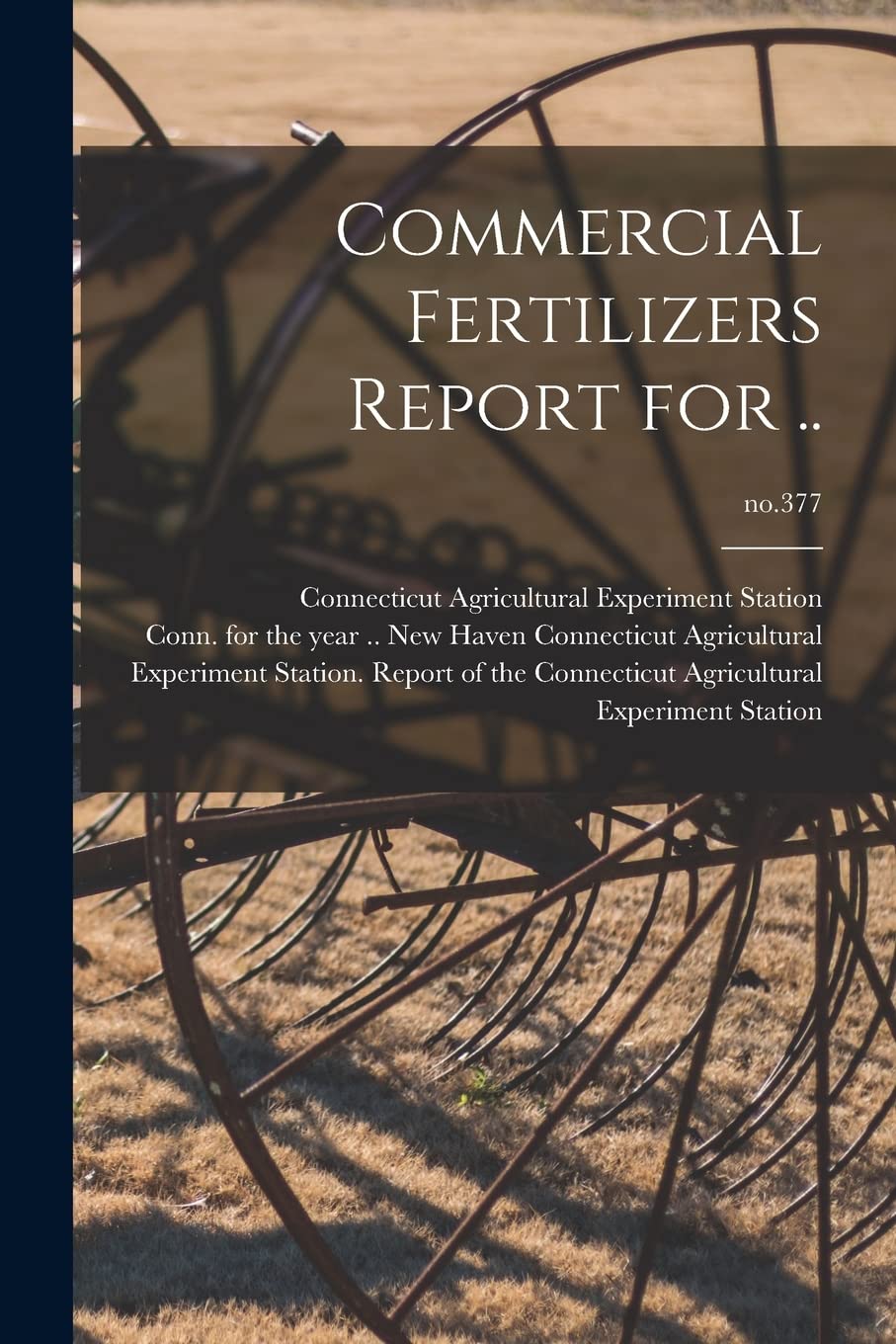 Commercial Fertilizers Report for ..; no.377 Natural Sciences