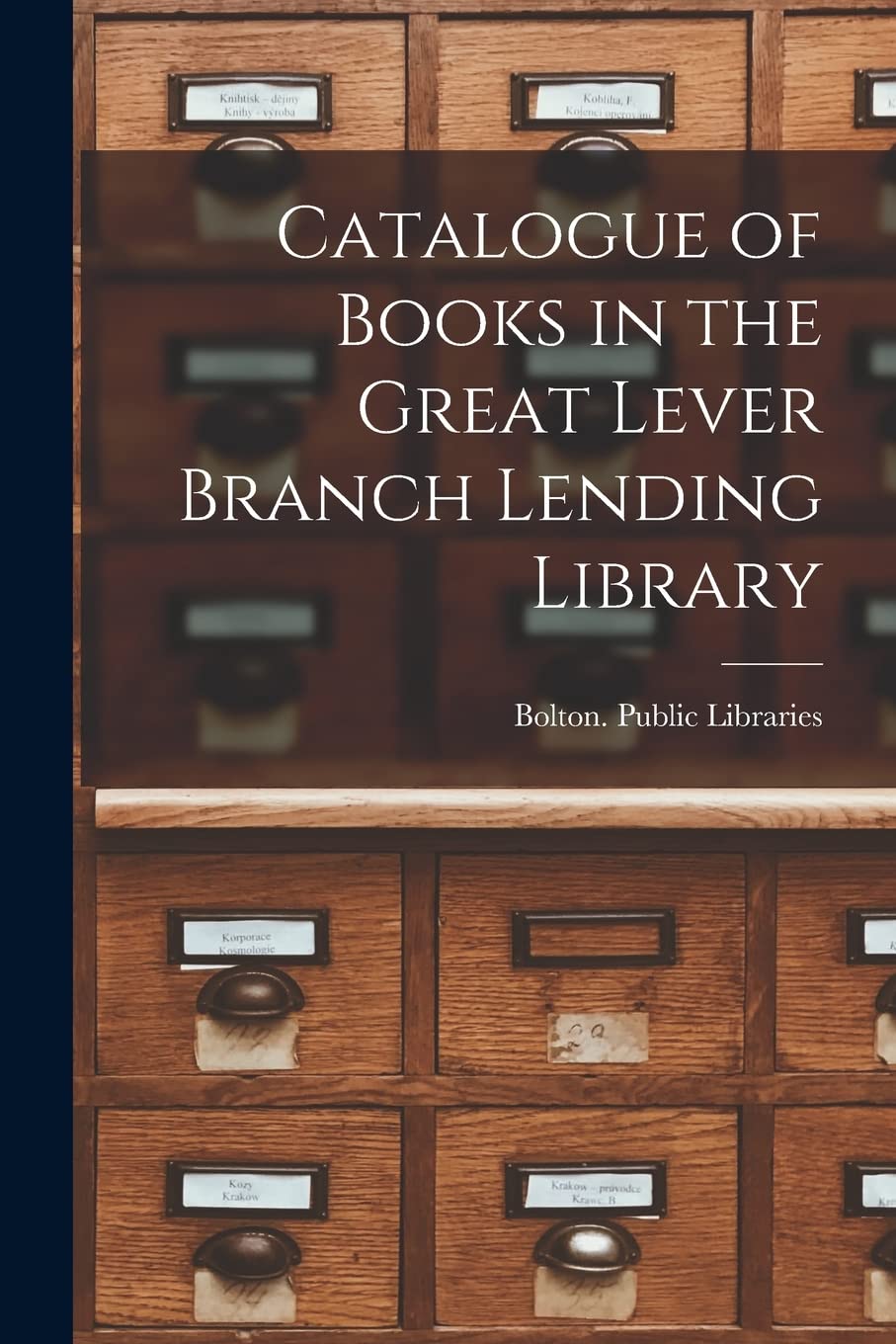 Catalogue of Books in the Great Lever Branch Lending Library Social Sciences