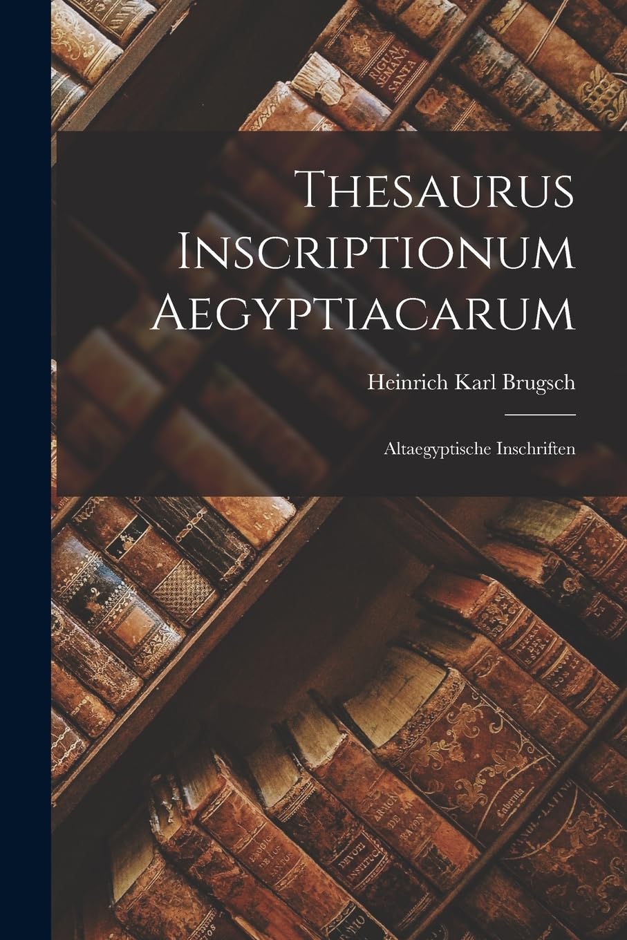 Thesaurus Inscriptionum Aegyptiacarum: Altaegyptische Inschriften Foreign Languages ​​& Dictionaries