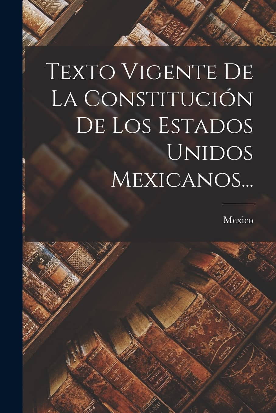 Texto Vigente De La Constitución De Los Estados Unidos Mexicanos... Social Sciences