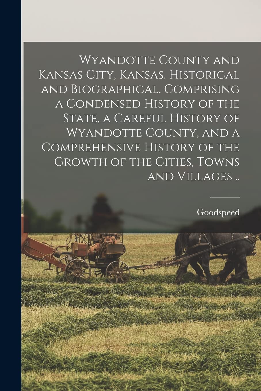 Wyandotte County and Kansas City, Kansas. Historical and Biographical. Comprising a Condensed History of the State, a Careful History of Wyandotte ... Growth of the Cities, Towns and Villages .. Politics & History