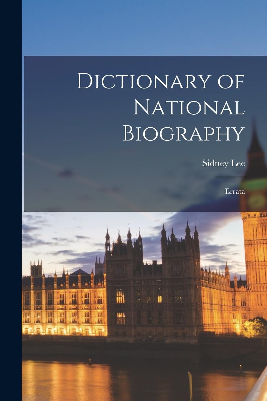 Product Image: Dictionary of National Biography: Errata