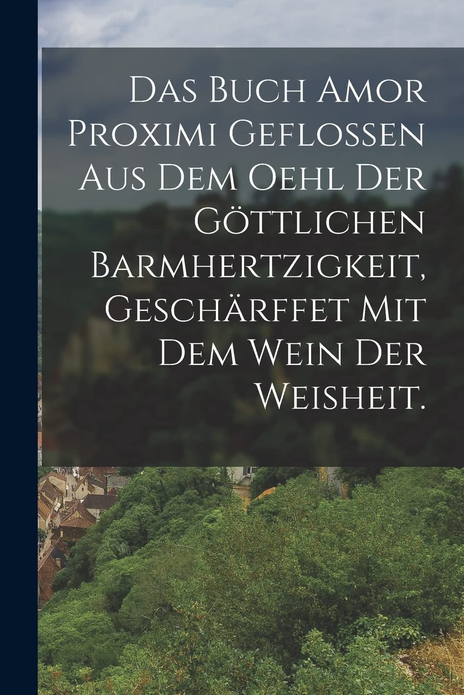 Das Buch Amor Proximi geflossen aus dem Oehl der göttlichen Barmhertzigkeit, geschärffet mit dem Wein der Weisheit. Politics & History