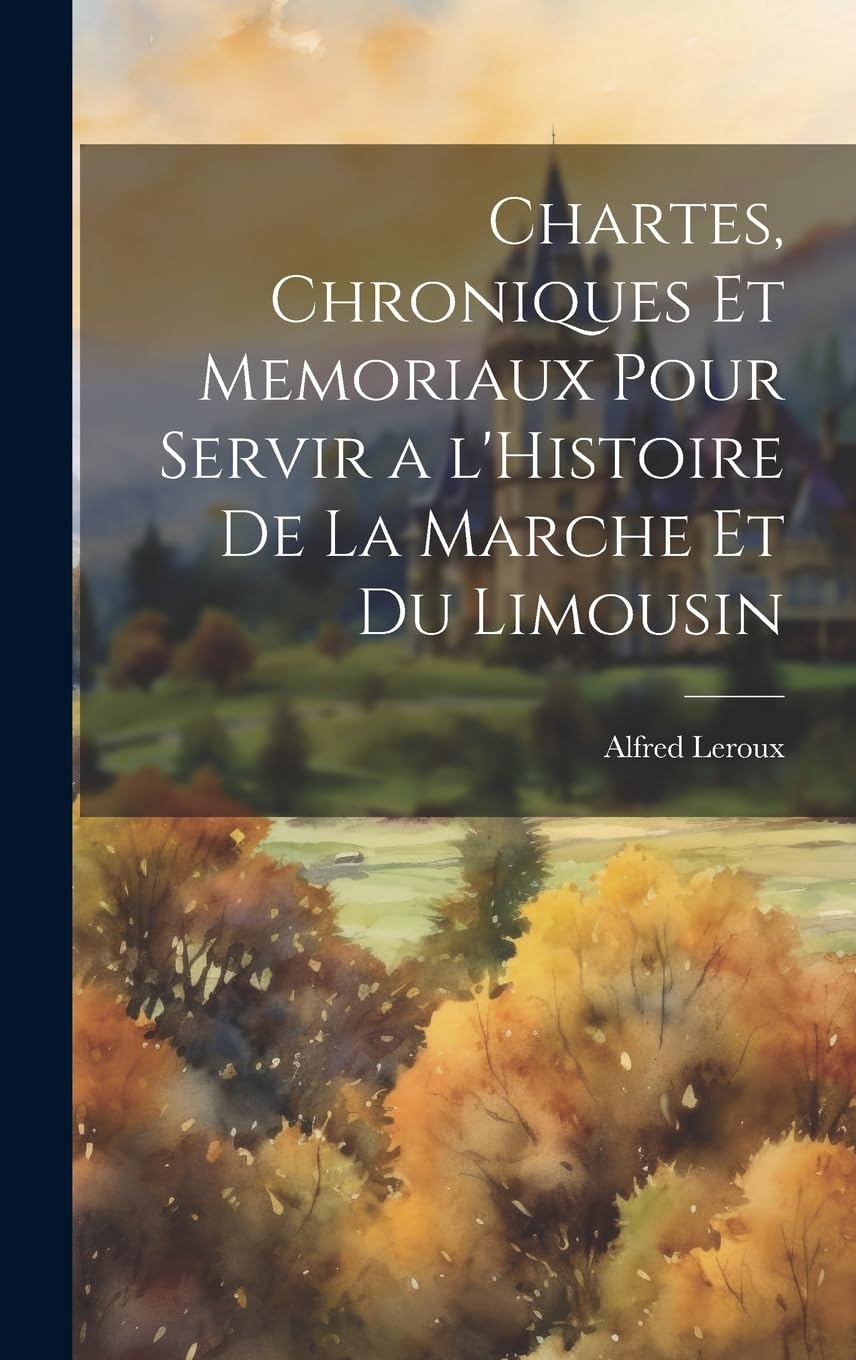 Chartes, Chroniques et Memoriaux pour servir a l'Histoire de la Marche et du Limousin Contemporary literature