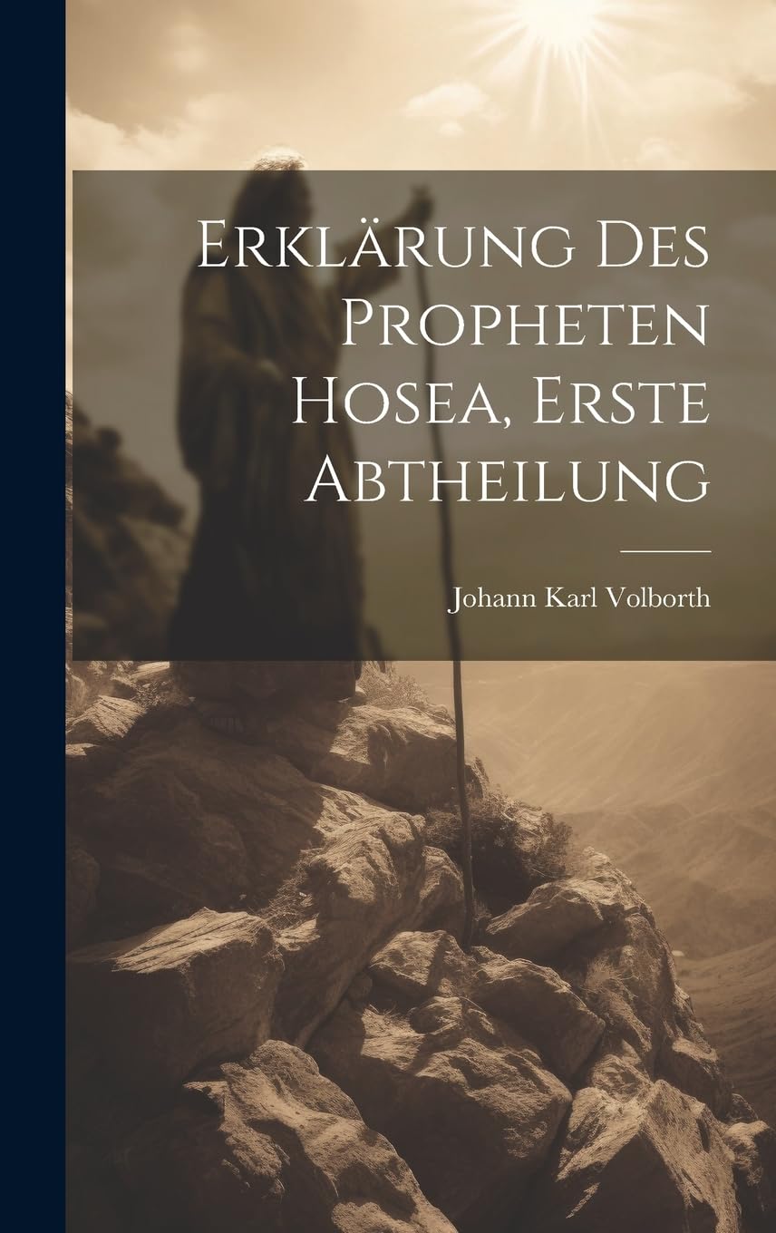 Erklärung des Propheten Hosea, Erste Abtheilung Politics & History