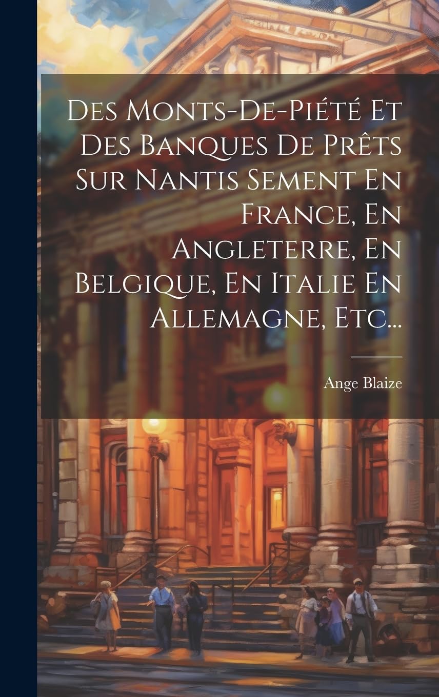 Des Monts-de-piété Et Des Banques De Prêts Sur Nantis Sement En France, En Angleterre, En Belgique, En Italie En Allemagne, Etc... Business, Finance & Career