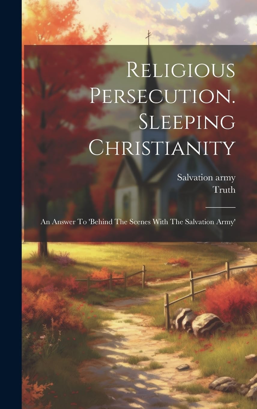 Religious Persecution. Sleeping Christianity: An Answer To 'behind The Scenes With The Salvation Army' Politics & History