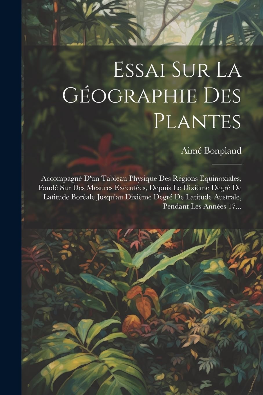 Essai Sur La Géographie Des Plantes; Accompagné D'un Tableau Physique Des Régions Equinoxiales, Fondé Sur Des Mesures Exécutées, Depuis Le Dixième ... Latitude Australe, Pendant Les Années 17... book