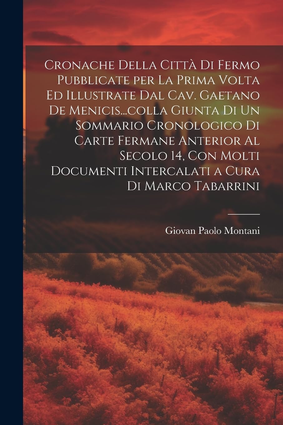 Cronache della città di Fermo pubblicate per la prima volta ed illustrate dal cav. Gaetano de Menicis...colla giunta di un sommario cronologico di ... intercalati a cura di Marco Tabarrini Politics & History