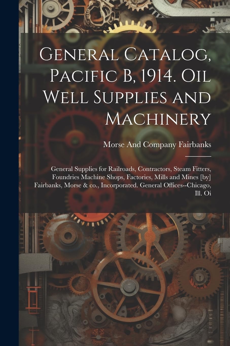 General Catalog, Pacific B, 1914. Oil Well Supplies and Machinery; General Supplies for Railroads, Contractors, Steam Fitters, Foundries Machine ... General Offices--Chicago, Ill. Oi Business & Technology