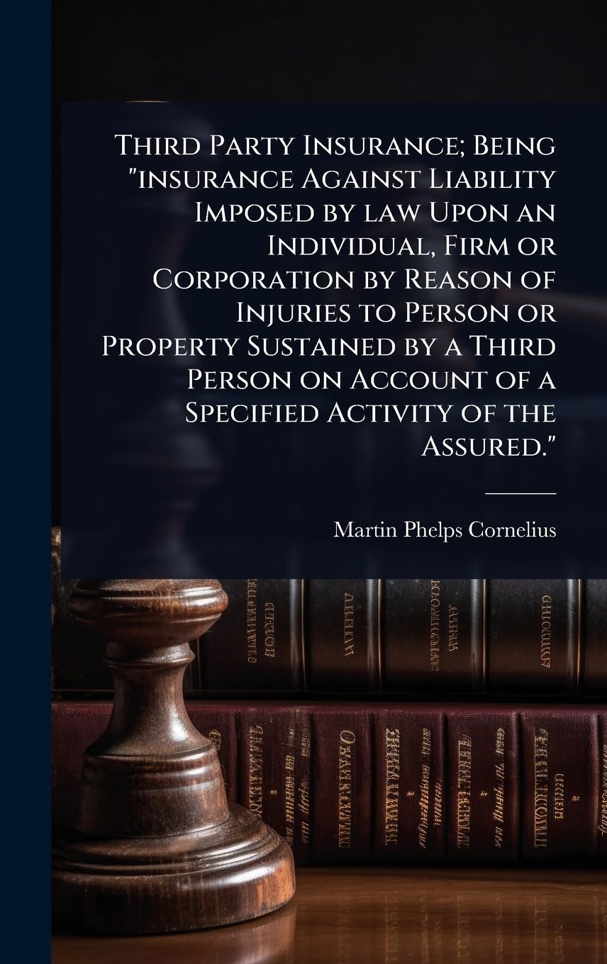 Third Party Insurance; Being "insurance Against Liability Imposed by law Upon an Individual, Firm or Corporation by Reason of Injuries to Person or ... of a Specified Activity of the Assured." Law