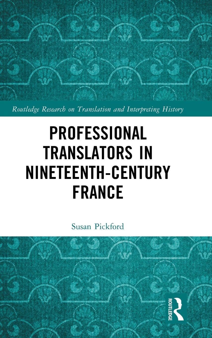 Professional Translators in Nineteenth-Century France Social Sciences