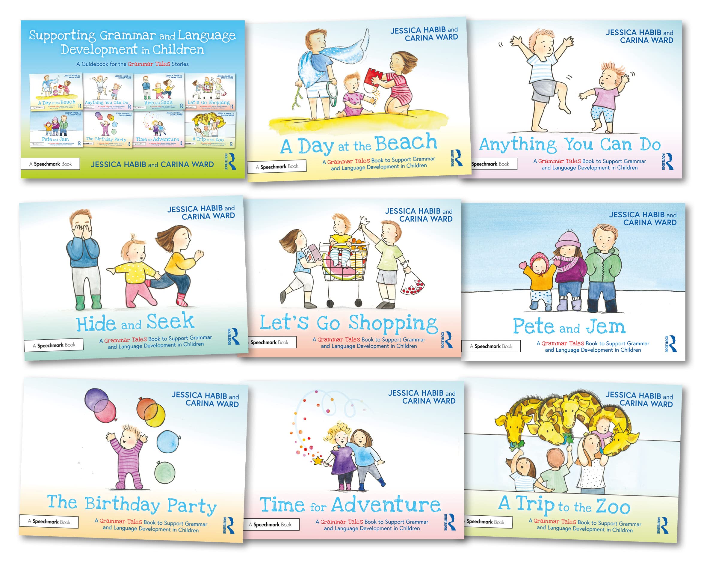 Grammar Tales: Books to Support Grammar and Language Development in Children: Let's Go Shopping / The Birthday Party / A Trip to the Zoo / A Day at ... A Guidebook for the Grammar Tales Stories Medicine