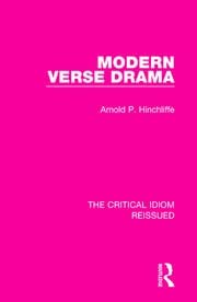 Modern Verse Drama Books