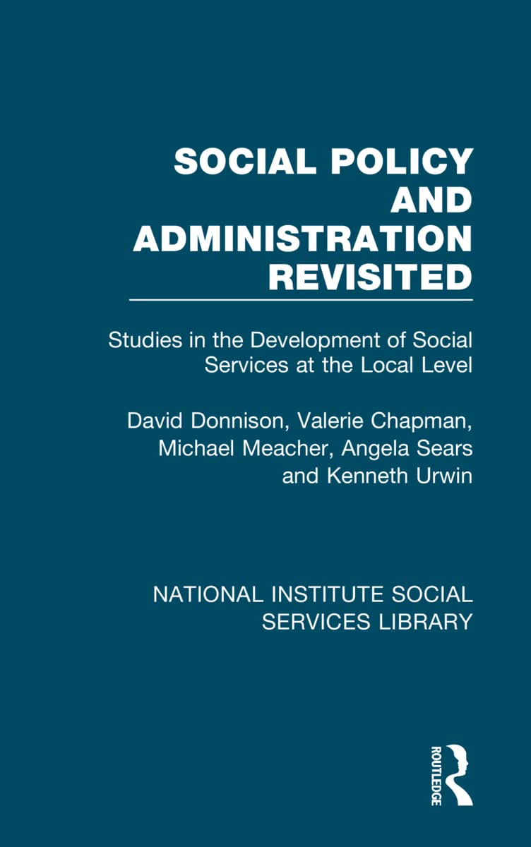 Product Image: Social Policy and Administration Revisited