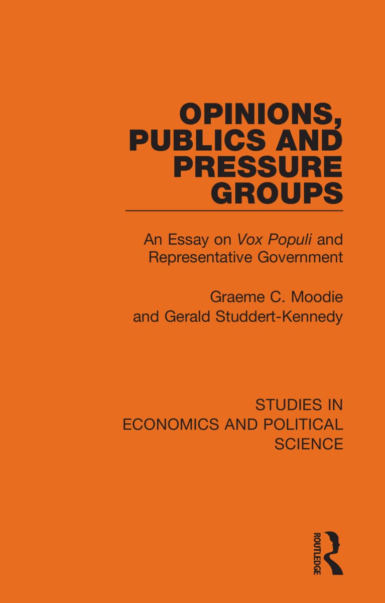 Opinions, Publics and Pressure Groups Politics & History