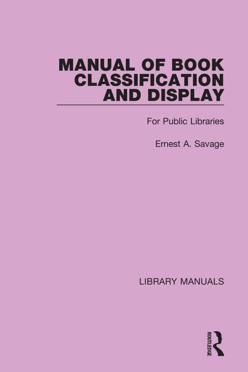 Product Image: Manual of Book Classification and Display