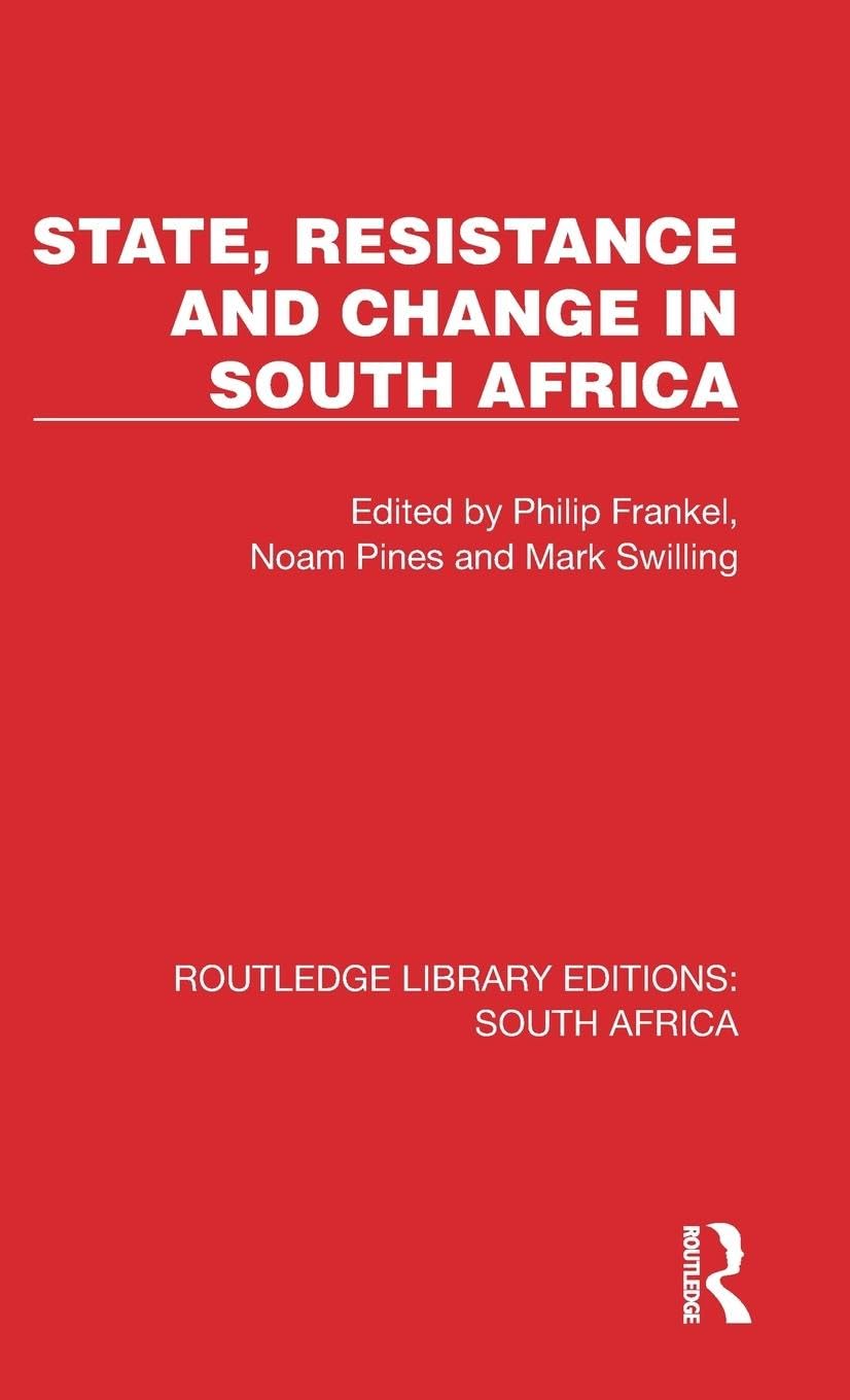 State, Resistance and Change in South Africa Social Sciences
