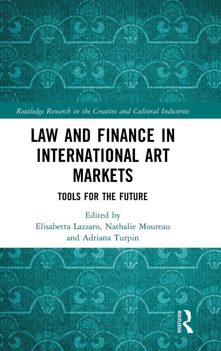 Law and Finance in International Art Markets Business, Finance & Career