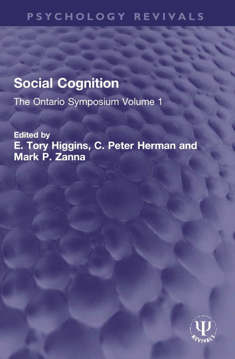 Social Cognition: The Ontario Symposium (Psychology Revivals, Band 1) Medicine