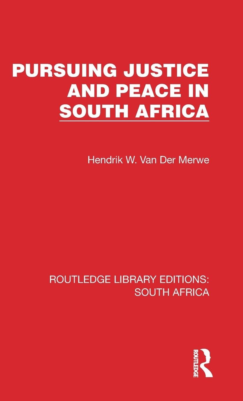 Pursuing Justice and Peace in South Africa Books