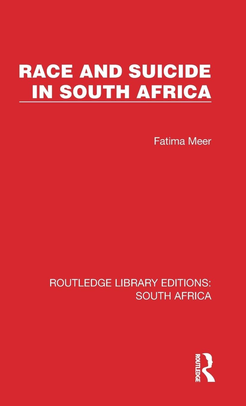 Race and Suicide in South Africa (Routledge Library Editions: South Africa) Law