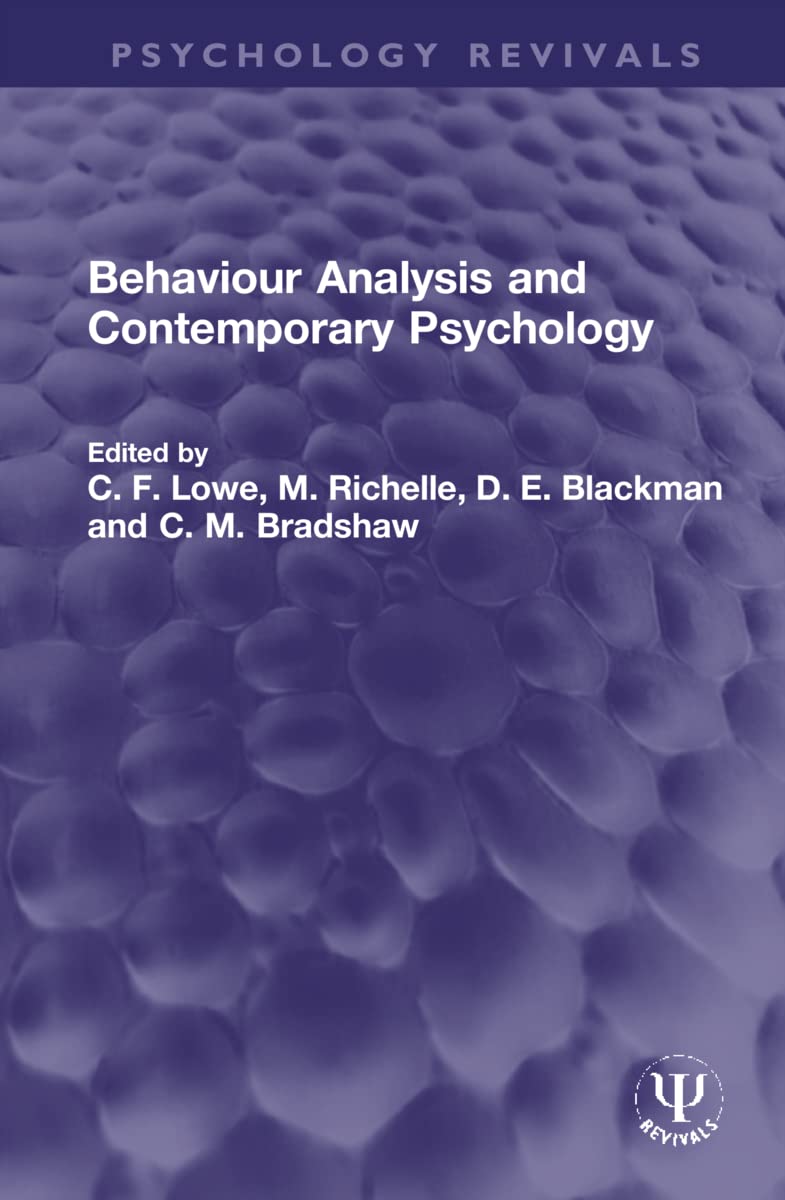 Behaviour Analysis and Contemporary Psychology Natural Sciences