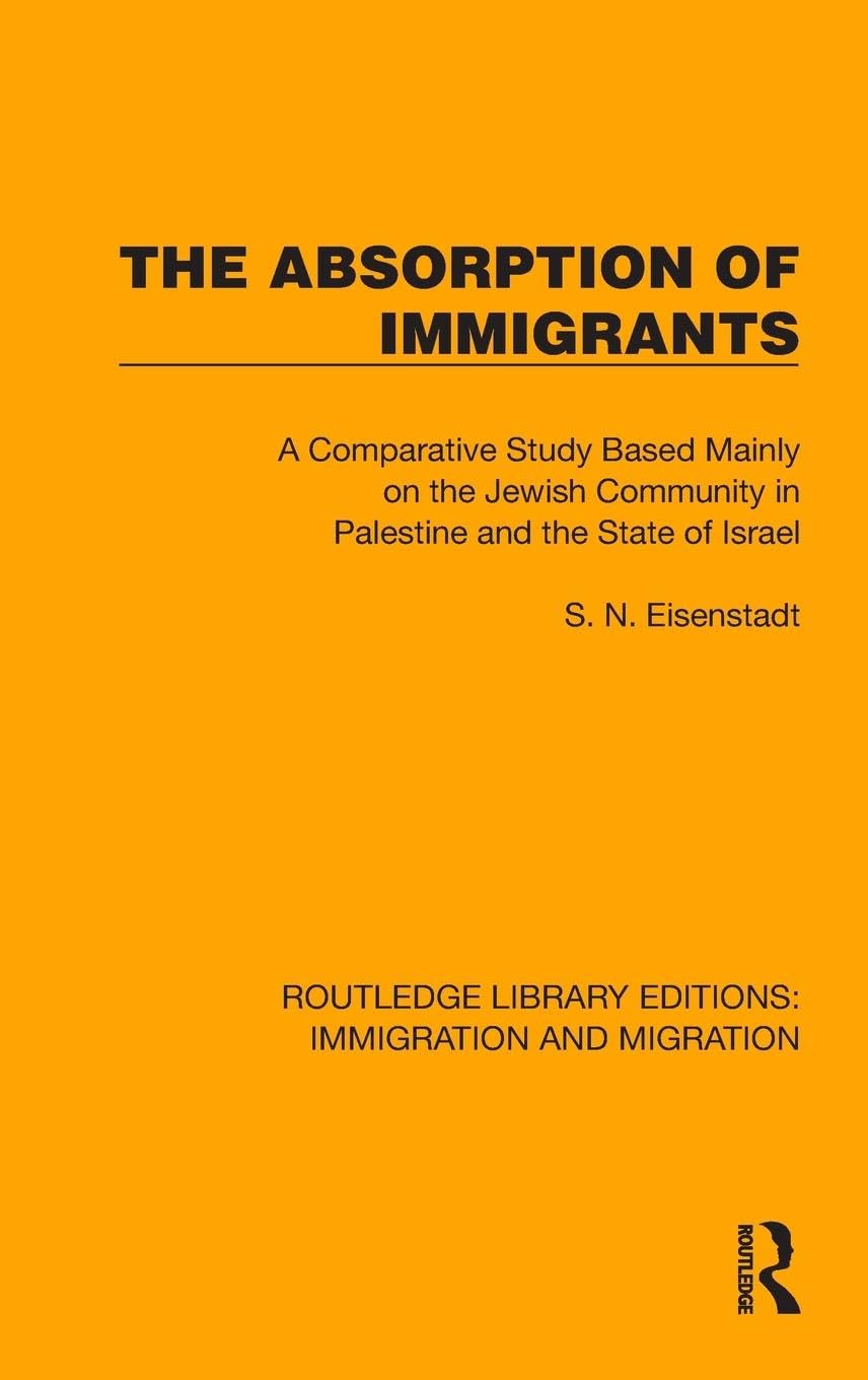 The Absorption of Immigrants Books
