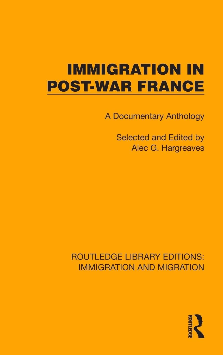 Immigration in Post-War France Books