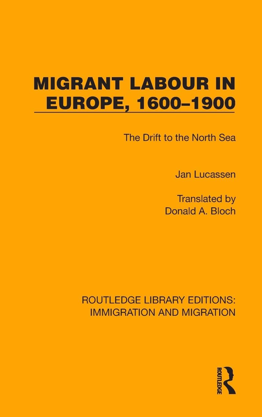 Migrant Labour in Europe, 1600-1900 Social Sciences