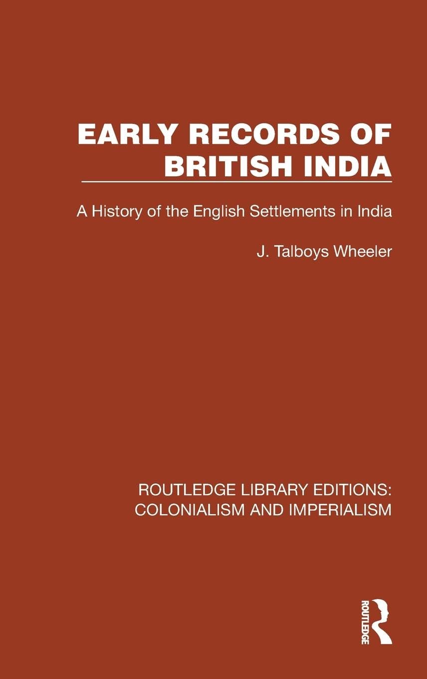 Early Records of British India Reference Books