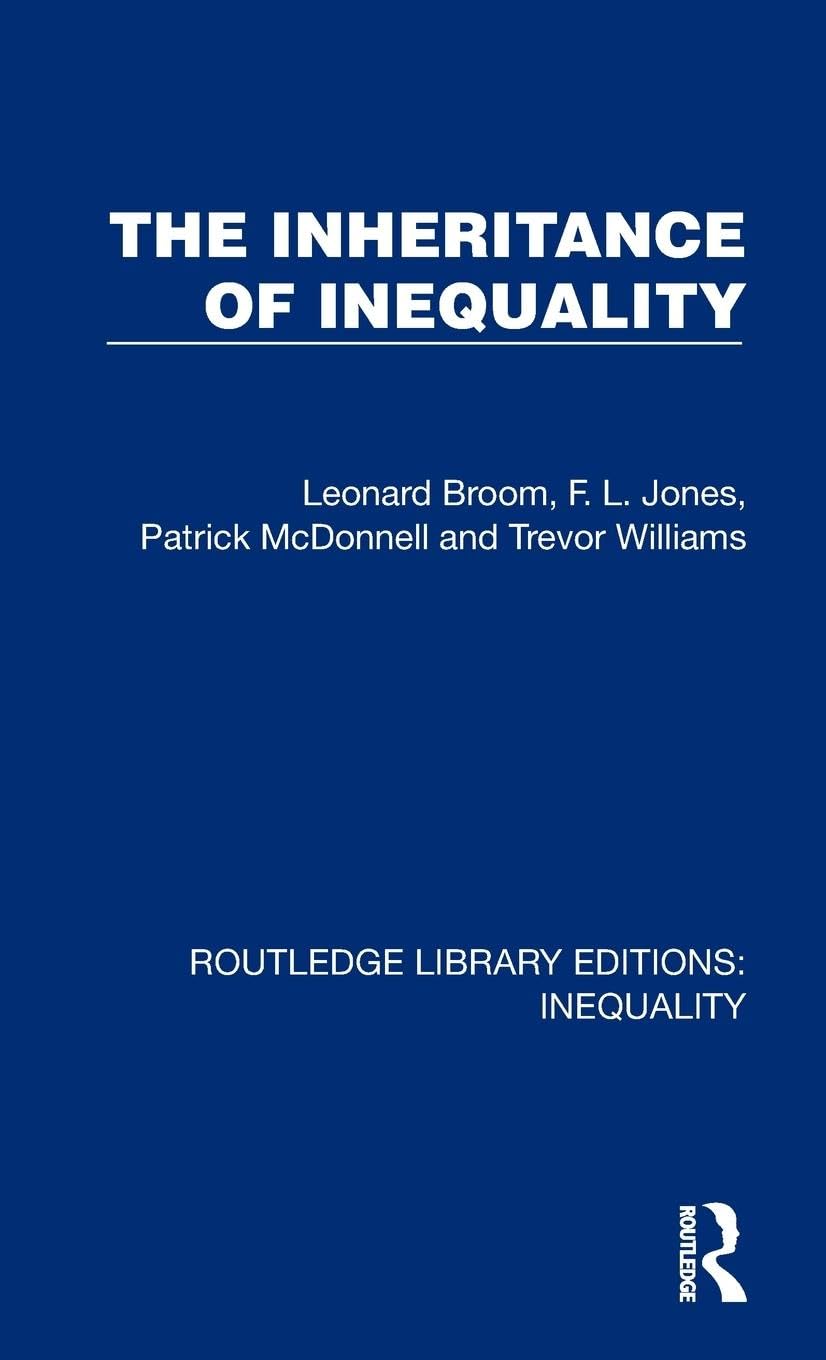 The Inheritance of Inequality (Routledge Library Editions: Inequality) Law