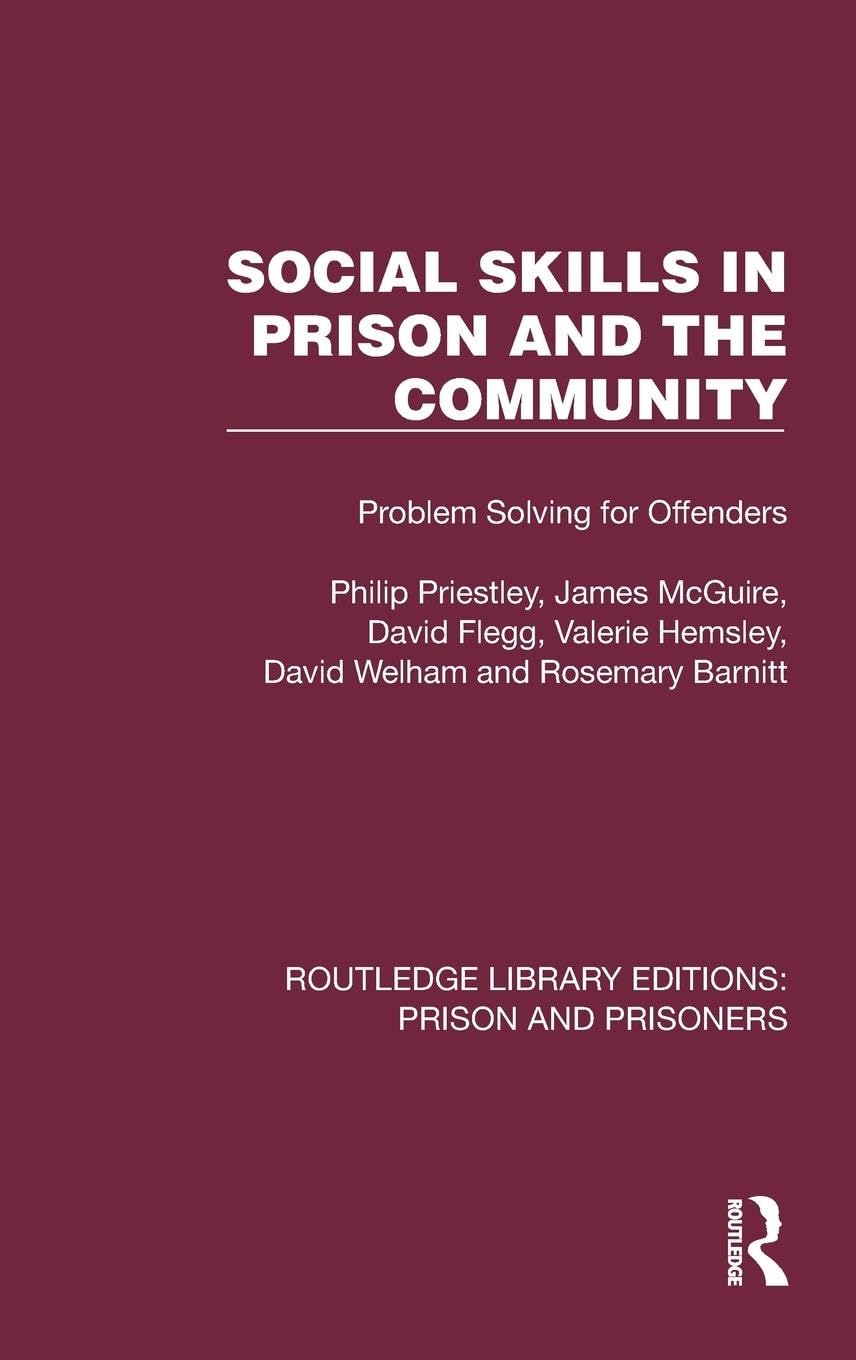 Social Skills in Prison and the Community Law