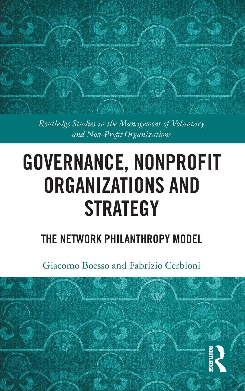 Governance, Nonprofit Organizations and Strategy Law