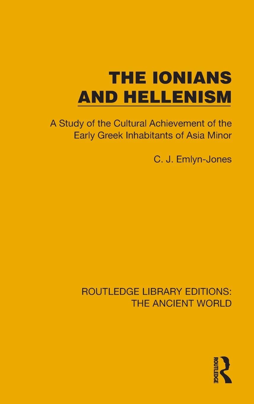 The Ionians and Hellenism Religion & Esotericism