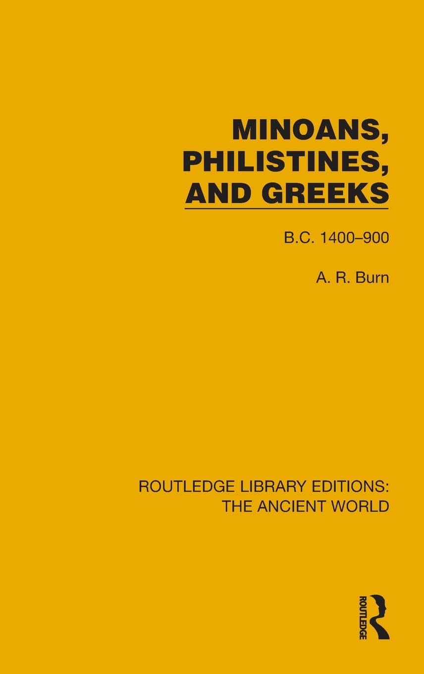 Minoans, Philistines and Greeks Social Sciences