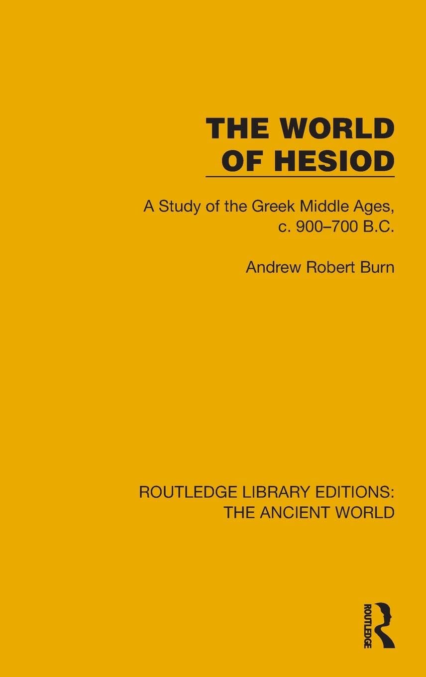The World of Hesiod Religion & Esotericism