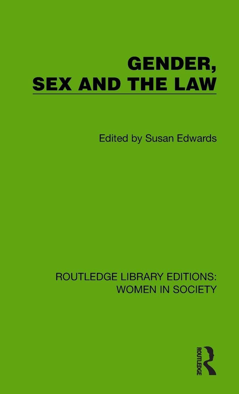 Gender, Sex and the Law Law