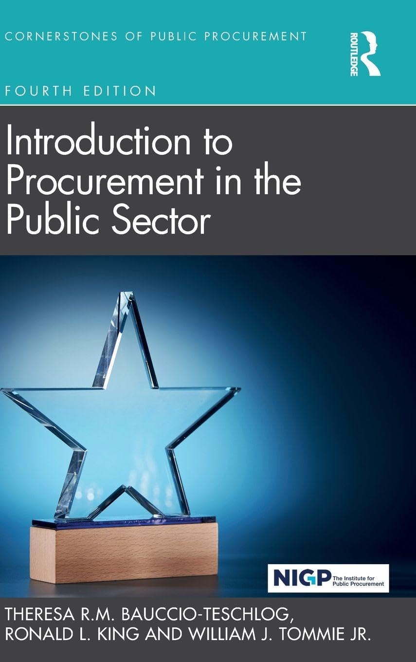 Introduction to Procurement in the Public Sector Law