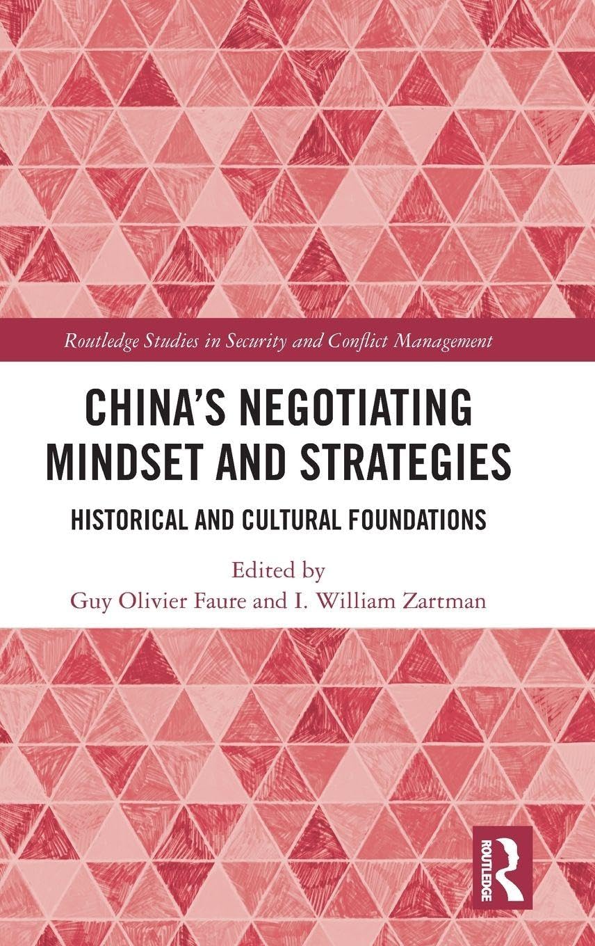 China's Negotiating Mindset and Strategies Law