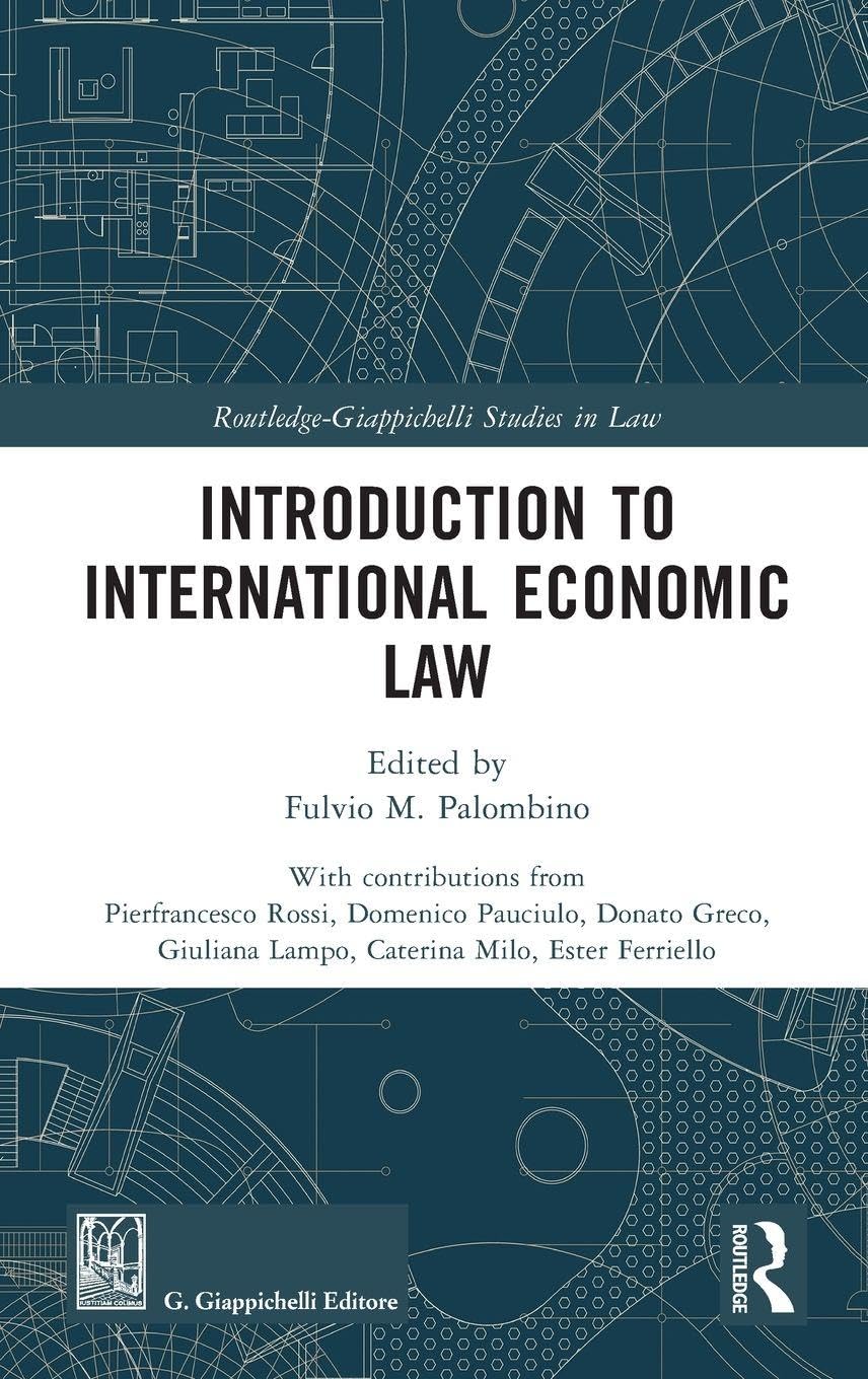 Introduction to International Economic Law Law
