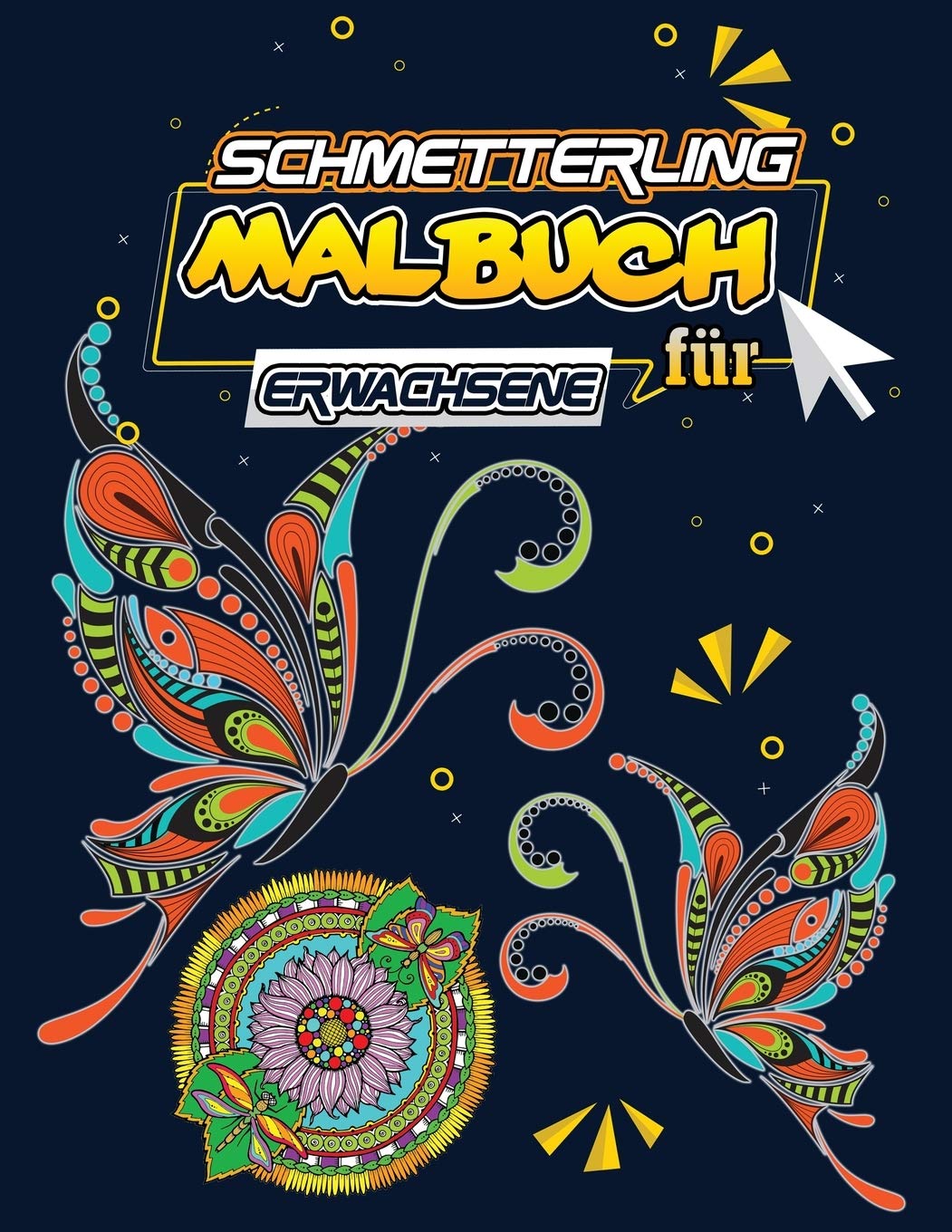 Schmetterling Malbuch für Erwachsene Manga